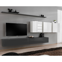 Meblościanka SWITCH SW 7 Grafit / Biały SWITCH GRAFIT / BIAŁY Podstawowe