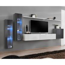 Meblościanka SWITCH SW 11 Grafit / Biały SWITCH GRAFIT / BIAŁY Podstawowe