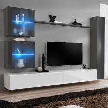 Meblościanka SWITCH SW 18 Grafit / Biały SWITCH GRAFIT / BIAŁY Podstawowe