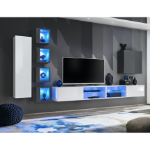 Meblościanka SWITCH SW 26 Biały / Grafit SWITCH GRAFIT / BIAŁY Podstawowe