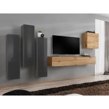 Meblościanka SWITCH SW 3 Grafit / Wotan SWITCH GRAFIT / WOTAN Podstawowe