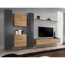 Meblościanka SWITCH SW 6 Grafit / Wotan SWITCH GRAFIT / WOTAN Podstawowe