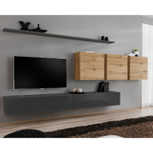 Meblościanka SWITCH SW 7 Grafit / Wotan SWITCH GRAFIT / WOTAN Podstawowe