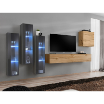 Meblościanka SWITCH SW 13 Grafit / Wotan SWITCH GRAFIT / WOTAN Podstawowe