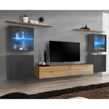 Meblościanka SWITCH SW 14 Grafit / Wotan SWITCH GRAFIT / WOTAN Podstawowe