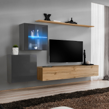 Meblościanka SWITCH SW 15 Grafit / Wotan SWITCH GRAFIT / WOTAN Podstawowe