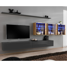 Meblościanka SWITCH SW 17 Grafit / Wotan SWITCH GRAFIT / WOTAN Podstawowe