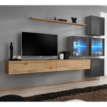 Meblościanka SWITCH SW 19 Wotan / Grafit SWITCH GRAFIT / WOTAN Podstawowe