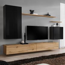 Meblościanka SWITCH SW 2 Czarny / Wotan SWITCH CZARNY / WOTAN Podstawowe