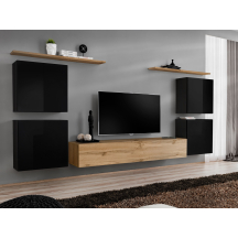 Meblościanka SWITCH SW 4 Czarny / Wotan SWITCH CZARNY / WOTAN Podstawowe