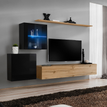 Meblościanka SWITCH SW 15 Czarny / Wotan SWITCH CZARNY / WOTAN Podstawowe