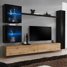 Meblościanka SWITCH SW 18 Czarny / Wotan SWITCH CZARNY / WOTAN Podstawowe