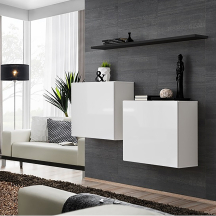 Zestaw dwóch komód SB1 Biały / Czarny SWITCH CZARNY / BIAŁY Podstawowe