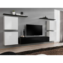 Meblościanka SWITCH SW 4 Biały / Czarny SWITCH CZARNY / BIAŁY Podstawowe