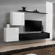 Meblościanka SWITCH SW 5 Biały / Czarny SWITCH CZARNY / BIAŁY Podstawowe