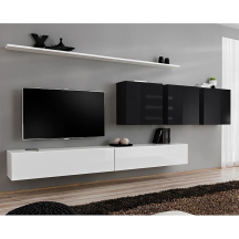 Meblościanka SWITCH SW 7 Biały / Czarny SWITCH CZARNY / BIAŁY Podstawowe