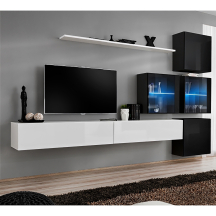 Meblościanka SWITCH SW 19 Biały / Czarny SWITCH CZARNY / BIAŁY Podstawowe