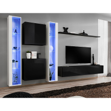 Meblościanka SWITCH SW 16 Biały / Czarny SWITCH CZARNY / BIAŁY Podstawowe