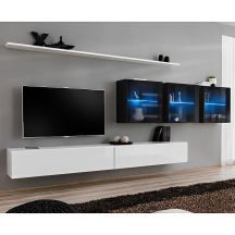 Meblościanka SWITCH SW 17 Biały / Czarny SWITCH CZARNY / BIAŁY Podstawowe