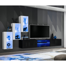 Meblościanka SWITCH SW 22 Biały / Czarny SWITCH CZARNY / BIAŁY Podstawowe