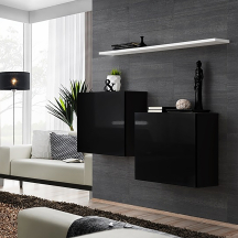 Zestaw dwóch komód SB1 Czarny / Biały SWITCH CZARNY / BIAŁY Podstawowe