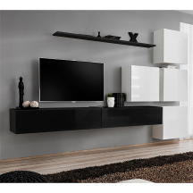 Meblościanka SWITCH SW 9 Czarny / Biały SWITCH CZARNY / BIAŁY Podstawowe