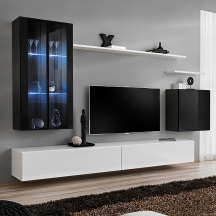 Meblościanka SWITCH SW 12 Czarny / Biały SWITCH CZARNY / BIAŁY Podstawowe