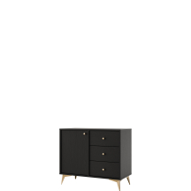 Komoda 814 1F 3SA Czarny Grafit TOKYO 1 Podstawowe