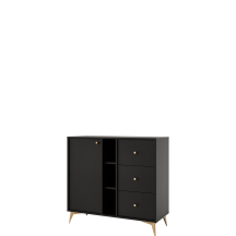 Komoda 824 1F 3SA Czarny Grafit TOKYO 1 Podstawowe