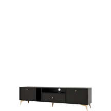 Szafka RTV 313 2K 1S Czarny Grafit TOKYO 1 Podstawowe