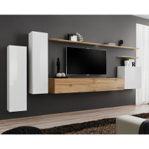 Meblościanka SWITCH SW 1 Biały / Wotan SWITCH BIAŁY / WOTAN Podstawowe