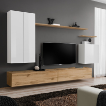 Meblościanka SWITCH SW 2 Biały / Wotan SWITCH BIAŁY / WOTAN Podstawowe