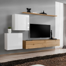 Meblościanka SWITCH SW 5 Biały / Wotan SWITCH BIAŁY / WOTAN Podstawowe