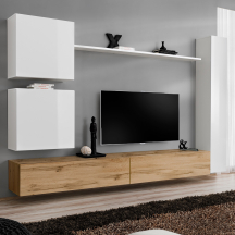 Meblościanka SWITCH SW 8 Biały / Wotan SWITCH BIAŁY / WOTAN Podstawowe