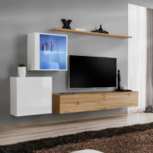 Meblościanka SWITCH SW 15 Biały / Wotan SWITCH BIAŁY / WOTAN Podstawowe