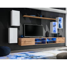 Meblościanka SWITCH SW 25 Biały / Wotan SWITCH BIAŁY / WOTAN Podstawowe