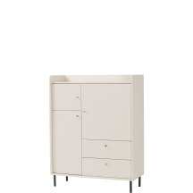 Trzydrzwiowa komoda wysoka GR1 Beż Piaskowy GRANDE Podstawowe