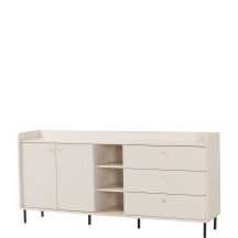 Szeroka komoda GR4 Beż Piaskowy GRANDE Podstawowe