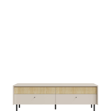 Szafka RTV 163 cm MA9 Beż Piaskowy / Dąb Olejowany MALTA Podstawowe