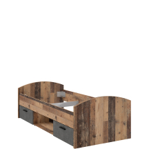 Łóżko młodzieżowe 90 x 200 z szufladami WNL09-C943 CLIF Podstawowe