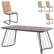 Zestaw stół BOSTON + krzesła K-268 Podstawowe (1)