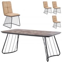 Stół BOSTON + krzesła K-269 Podstawowe (1)