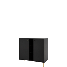 Komoda 822 2F Czarny Grafit TOKYO 2 Podstawowe