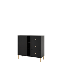 Komoda 824 1F 3SA Czarny Grafit TOKYO 2 Podstawowe