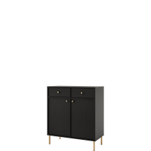 Komoda 826 2F 2SA Czarny Grafit TOKYO 2 Podstawowe