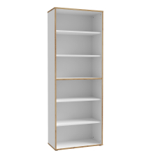 Regał wysoki KFLR823-C881 Biały / Dąb Artisan KEFLAVIK Podstawowe