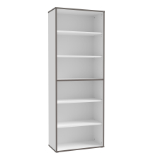 Regał wysoki KFLR823-J53 Biały / Szary KEFLAVIK Podstawowe