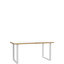 Biurko 160 cm KFLB422-M897 Biały / Dąb Artisan KEFLAVIK Podstawowe