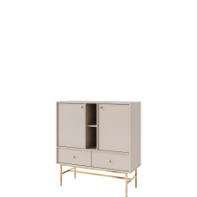 Komoda 825 2F 2SO Beż Piaskowy TOKYO 3 Podstawowe