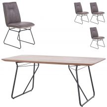 Zestaw stół HOUSTON + krzesła K-270 Podstawowe (1)